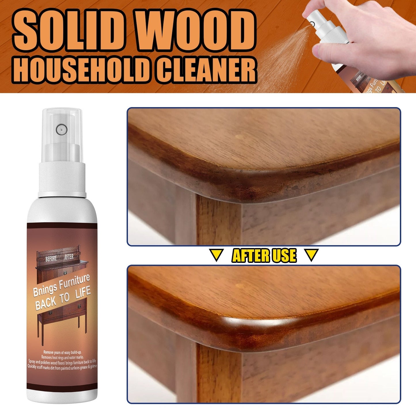 Wood Scratch Remover Spray Repair Paint For Wooden Furniture Spray Polish
