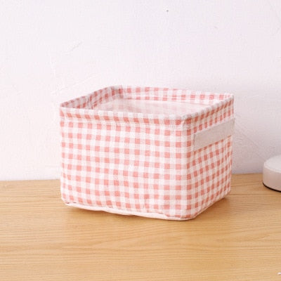 Desktop Storage Basket Sundries Toy Storage Box Cosmetic Book Organizer Underwear Stationery Container Laundry Basket free ship