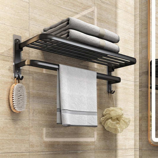 Wall Mount Rail Shower Hanger Aluminum Bar Shelf Bathroom Accessories