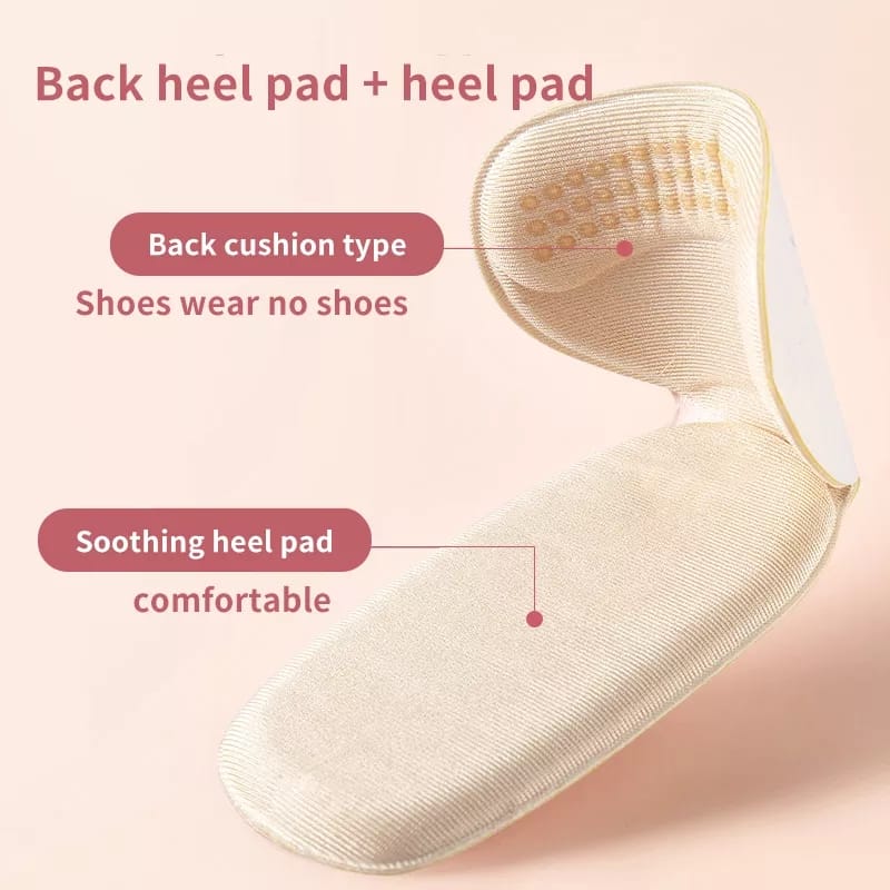 Shoe Insole Heel Cushion Pads Pack Of 2 Pair