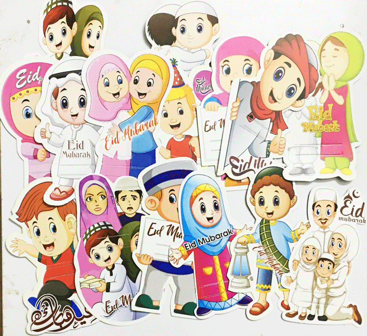 10pcs Eidi Tuck Cards for Kids Eid Cards for Kids Eidi Envelope for Kids โ Pack of 10