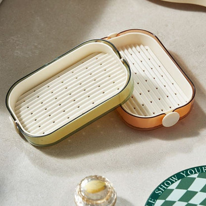 Plastic Double Layer Drain Soap Dish