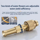 Spray Nozzle Water Gun Brass High Pressure Direct Spray Pistol Quick Connector Home Hose Adjustable Pressure Garden Sprinkler