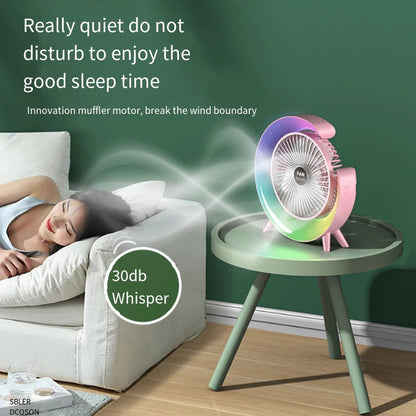 G Shape Rgb Light Fan