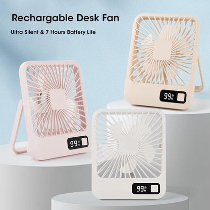 USB Desktop Folding Fan And Lamp