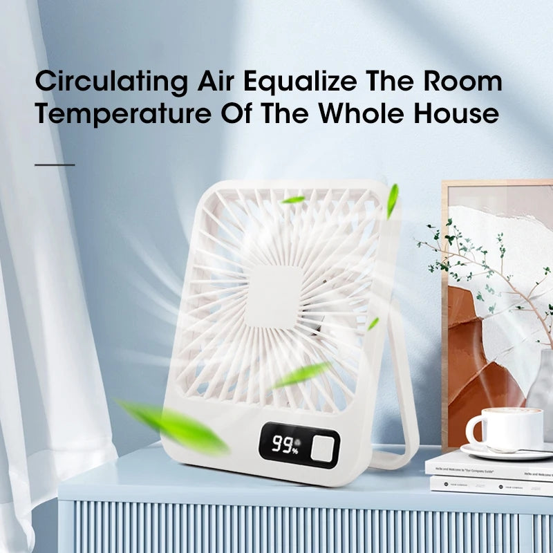 USB Desktop Folding Fan And Lamp