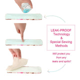 5pcs periods pad Say goodbye to disposable pads and hello to comfort with this waterproof cloth sanitary napkin