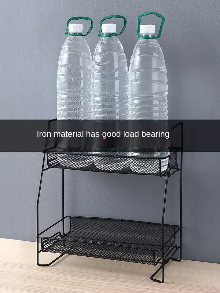 2 layer smart metal shelf