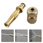 Spray Nozzle Water Gun Brass High Pressure Direct Spray Pistol Quick Connector Home Hose Adjustable Pressure Garden Sprinkler