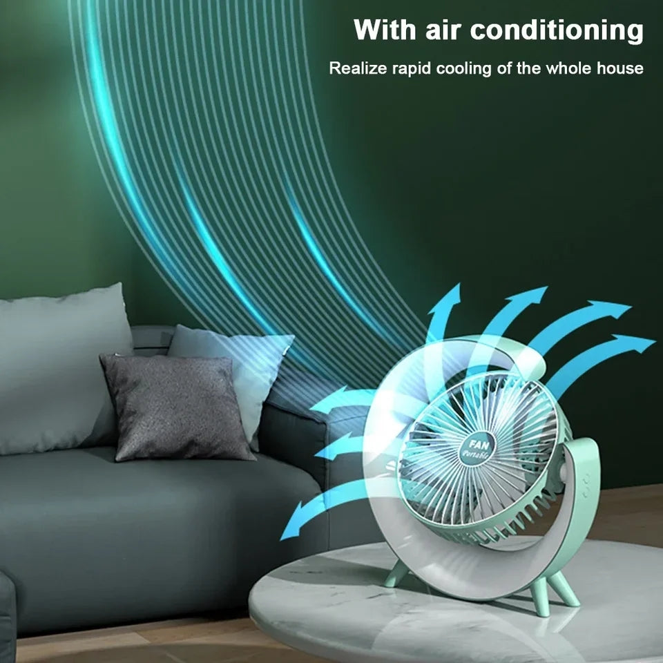 G Shape Rgb Light Fan