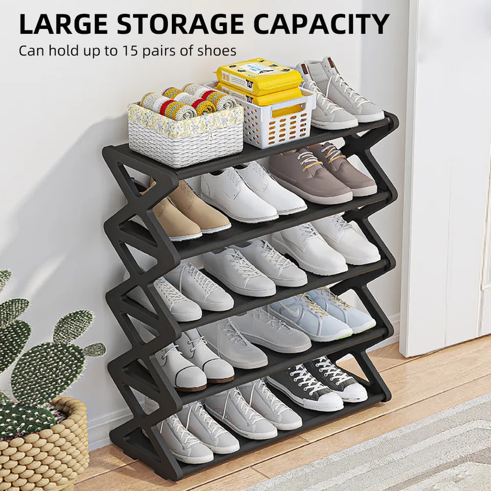 5/4 layer Zigzag waterproof material shoe rack