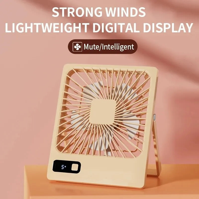 USB Desktop Folding Fan And Lamp