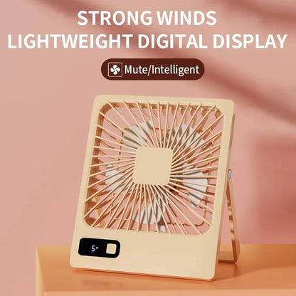 USB Desktop Folding Fan And Lamp