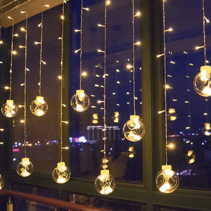 Berry Ball Curtain Lights