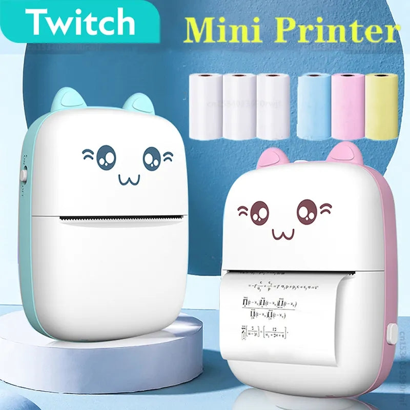 Rechargable mini portable printer