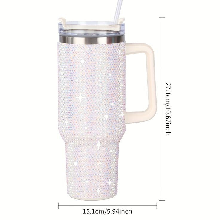 Stainless Steel Rhinestone Tumbler