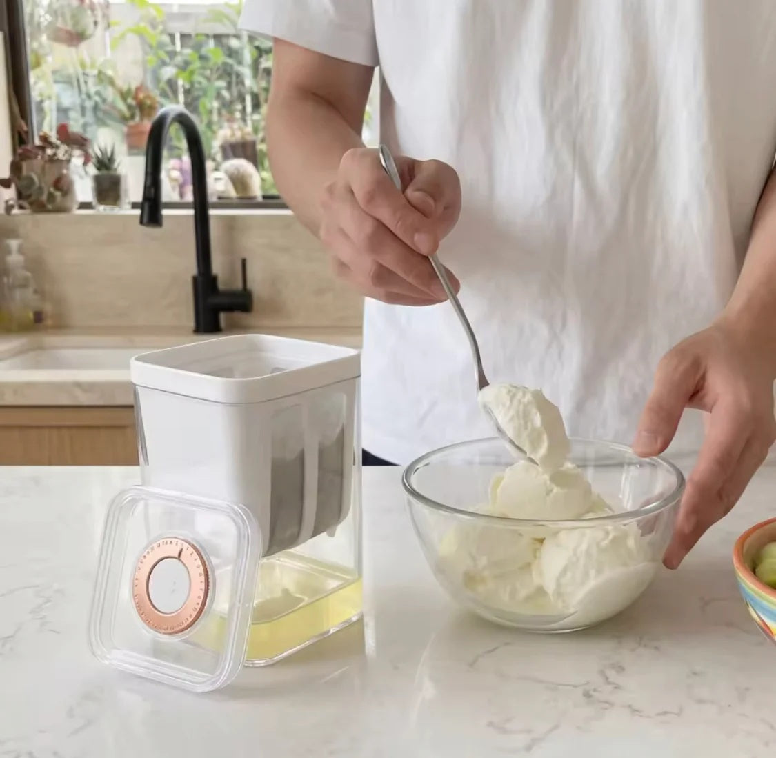 1100ml Greek Yogurt Filter Strainer – Homemade Greek Yogurt Maker