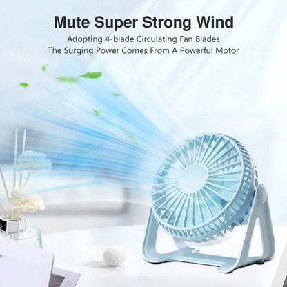 360 rotating mini desktop fan
