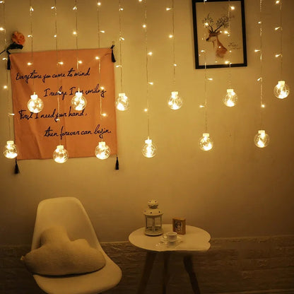 Berry Ball Curtain Lights