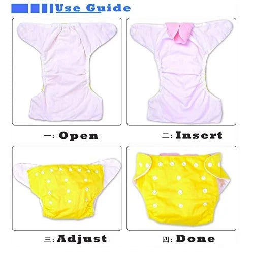 Reusable Washable Baby Diapers – Soft & Comfortable Cloth Nappies