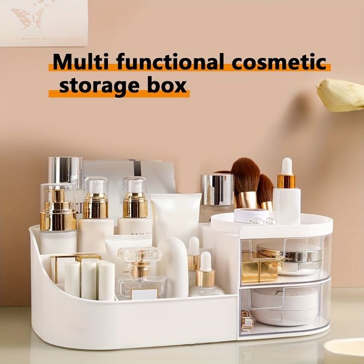 Makeup Storage Organizer With Drawer