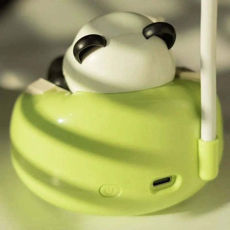 Cute Panda LED Desk Lamp with Phone Holder, Adorable Panda Reading Lamp, Adjustable Desk Lamp, Kids Study And Reading Table Light