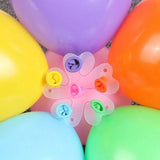 Flower Clip Tie Balloon Pack Of 10