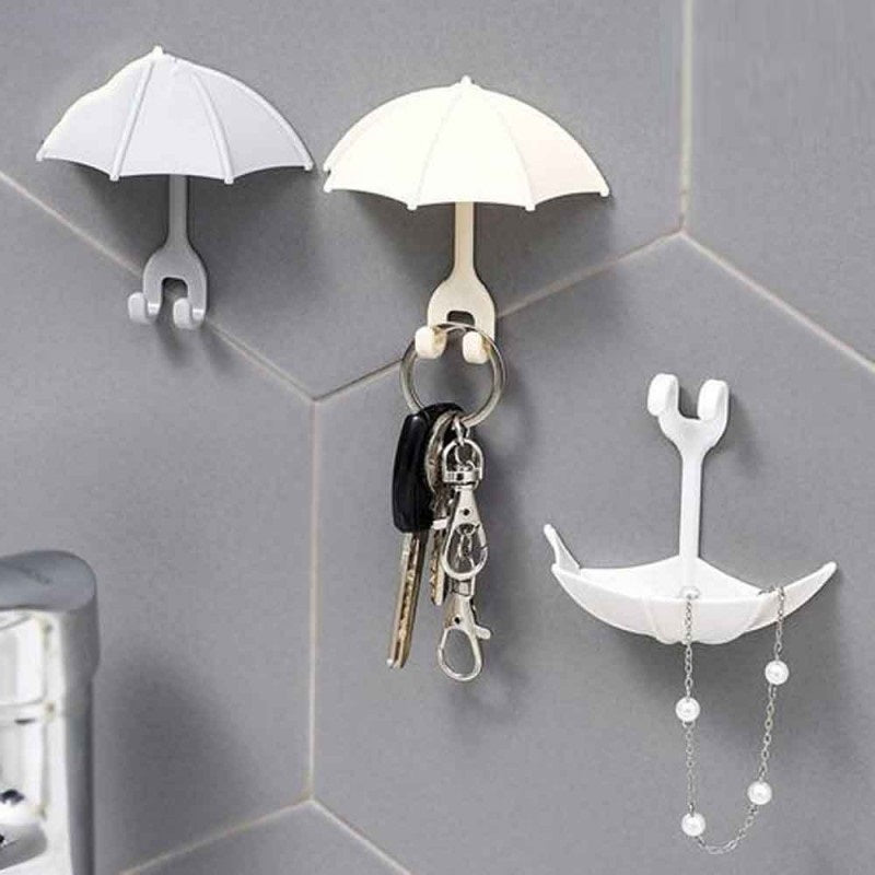 3Pcs Cute Umbrella Wall Hanger
