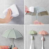3Pcs Cute Umbrella Wall Hanger