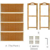 4 Tier Bamboo Shoe Rack Organizer