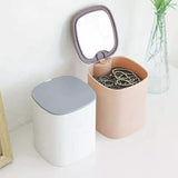 Multi-Layer Jewelry Box With Mirror Rotating Storage Box