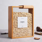 Wooden Cereal Storage Jar, Grain Food Bamboo Storage Container, Kitchen Food Storage Box Organizer