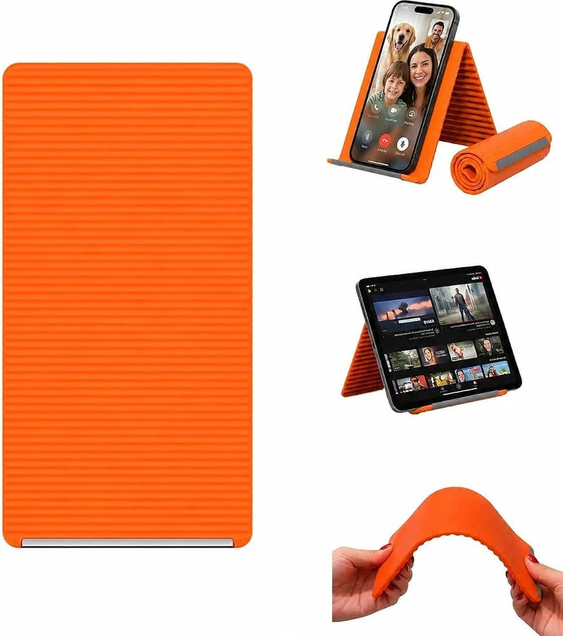 Flexible Silicone Phone Stand, Foldable Mobile Stand, Adjustable Mobile Holder, Phone Holder Stand for Desk, Tablet & Laptop Mobile Holder