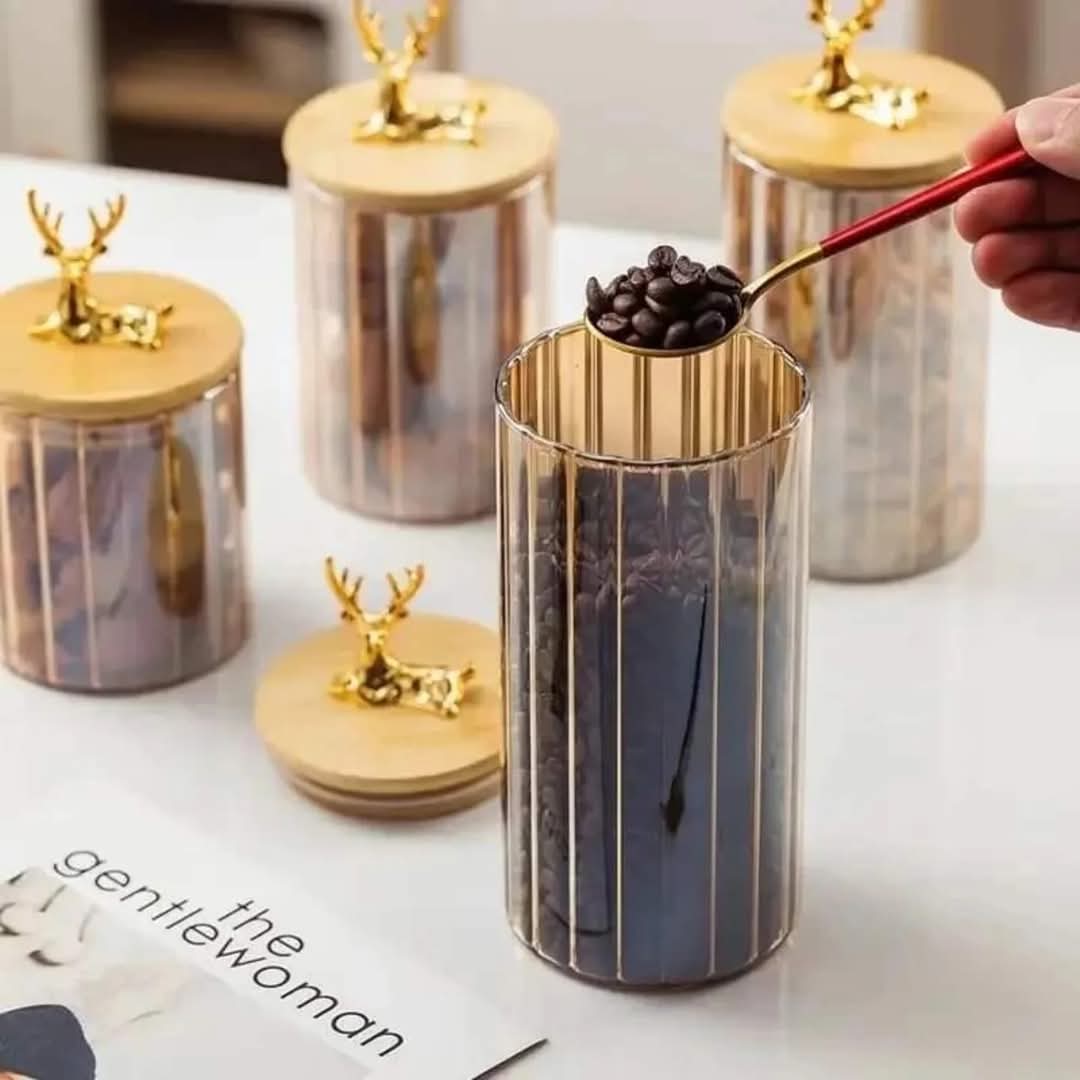 Luxury Storage Containers Glass Material (3pcs Set)