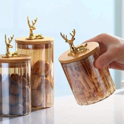 Luxury Storage Containers Glass Material (3pcs Set)