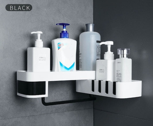 1 pcs Corner Shower Shelf Bathroom Shampoo Shower Shelf Holder Kitchen Storage Rack Organizer Wall Mounted