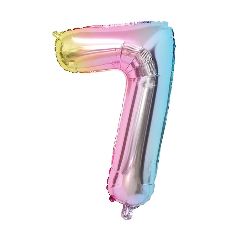 1Set Rainbow Unicorn Balloon