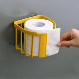 Punch-Free Toilet Paper Shelf Bathroom Kitchen Tissue Box