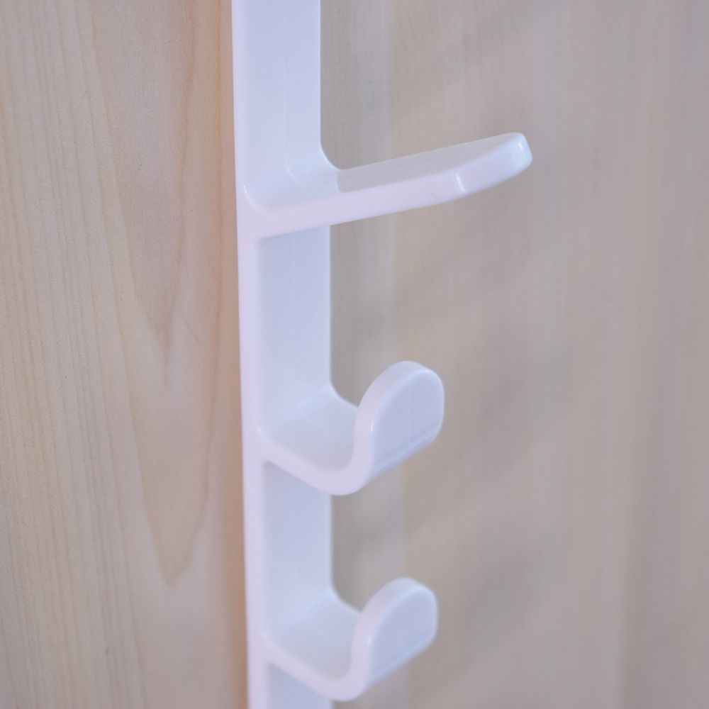 Plastic Home Storage Organization Hooks Rails Bedroom Door Hanger