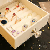 Jewelry Storage Box Earrings Display Stand Organizer Necklace Jewelry Display Cabinet Drawer Storage Rack Clear Plastic Box