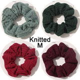 5pcs Satin Silk Scrunchies Women Elastic Rubber Hair Bands