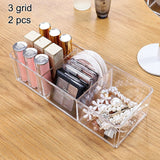 Portable Transparent Makeup Organizer Storage Box