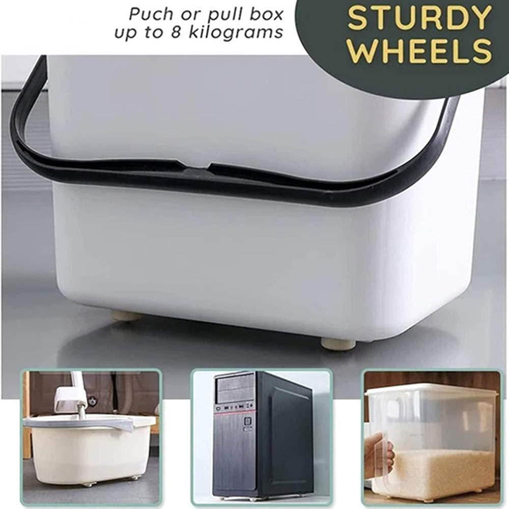 4pcs Paste Universal Wheel Pulley Punch-Free Universal Wheel