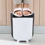 9L Wall Mounted Folding Waste Bin Kitchen Cabinet Door Hanging Trash Bin