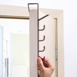 Plastic Home Storage Organization Hooks Rails Bedroom Door Hanger