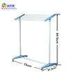 Floor Standing Cloth Towel Rack Trouser Holder Laundry Rail Rack Bath Towel Drying Rod