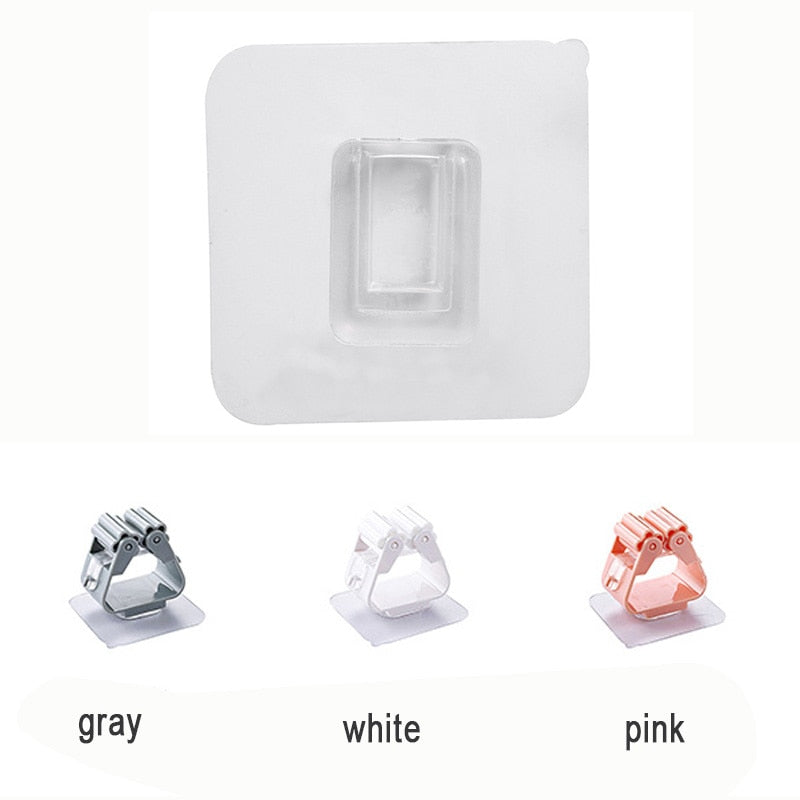 1Pcs Mop Broom Holder Wall Mounted Mop Holder