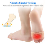Silicone Insoles For Shoes Gel Padded Forefoot Insoles For Heel Shoes Pad Breathable Soft Care High Heel Shoe Insole Insert
