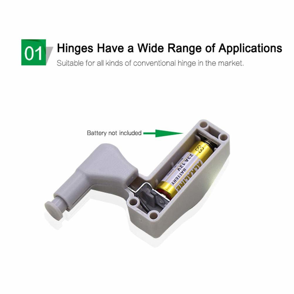 Universal LED Under Cabinet Light Wardrobe Closet Inner Hinge Night Light Lamp