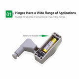 Universal LED Under Cabinet Light Wardrobe Closet Inner Hinge Night Light Lamp